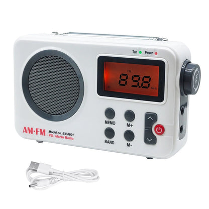 Portable AM/FM PLL Alarm Radio Support Smart Preset Feature SY-8801