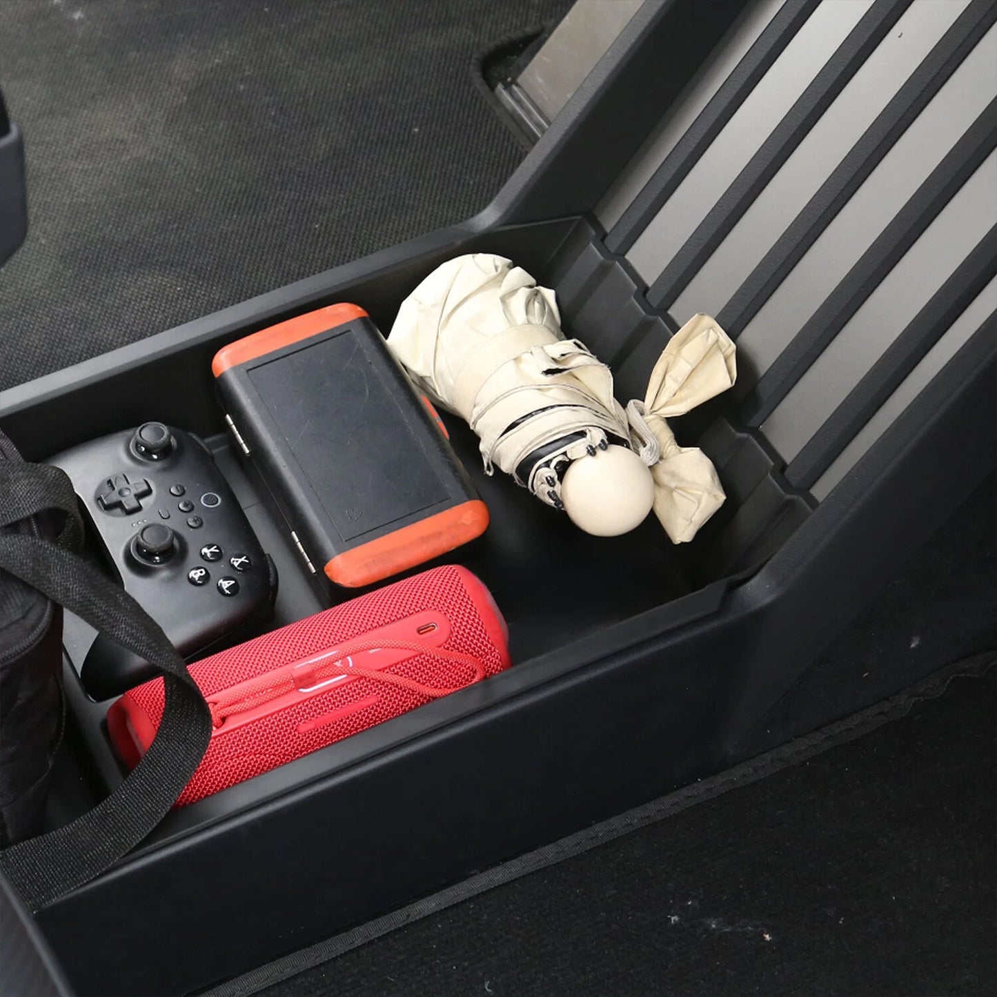 Floor Console Organizer for Tesla Cybertruck 2024+, TPE Storage Tray Box Caddy