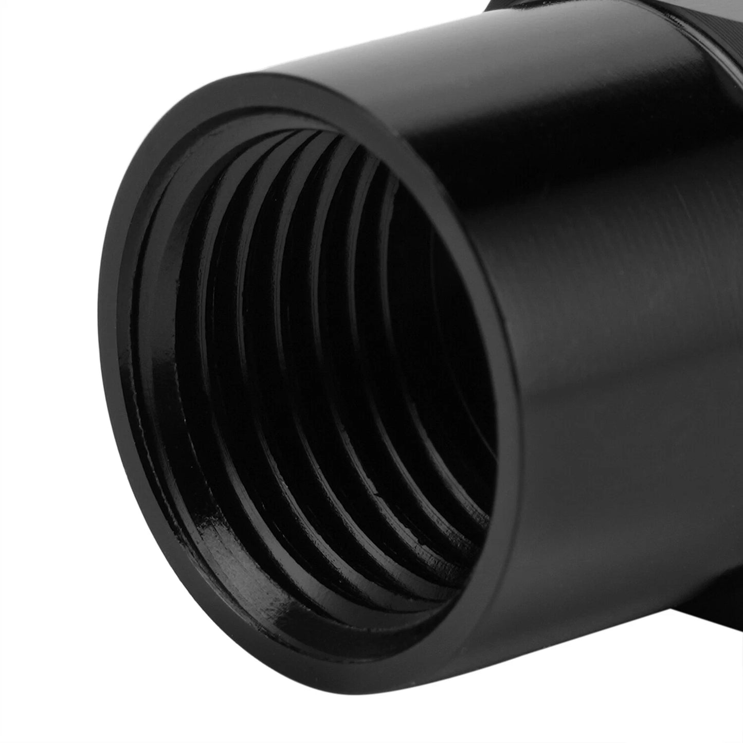6AN Adapter Fitting Set For GM TBI Style(metric O-ring) Fuel Sending Units Black