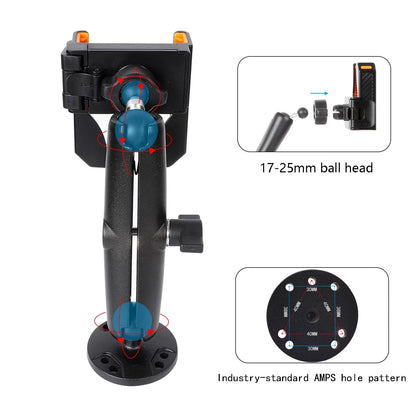 xik Universal Phone Mount Holder for Boat Car Truck Motorcycle UTV - Black