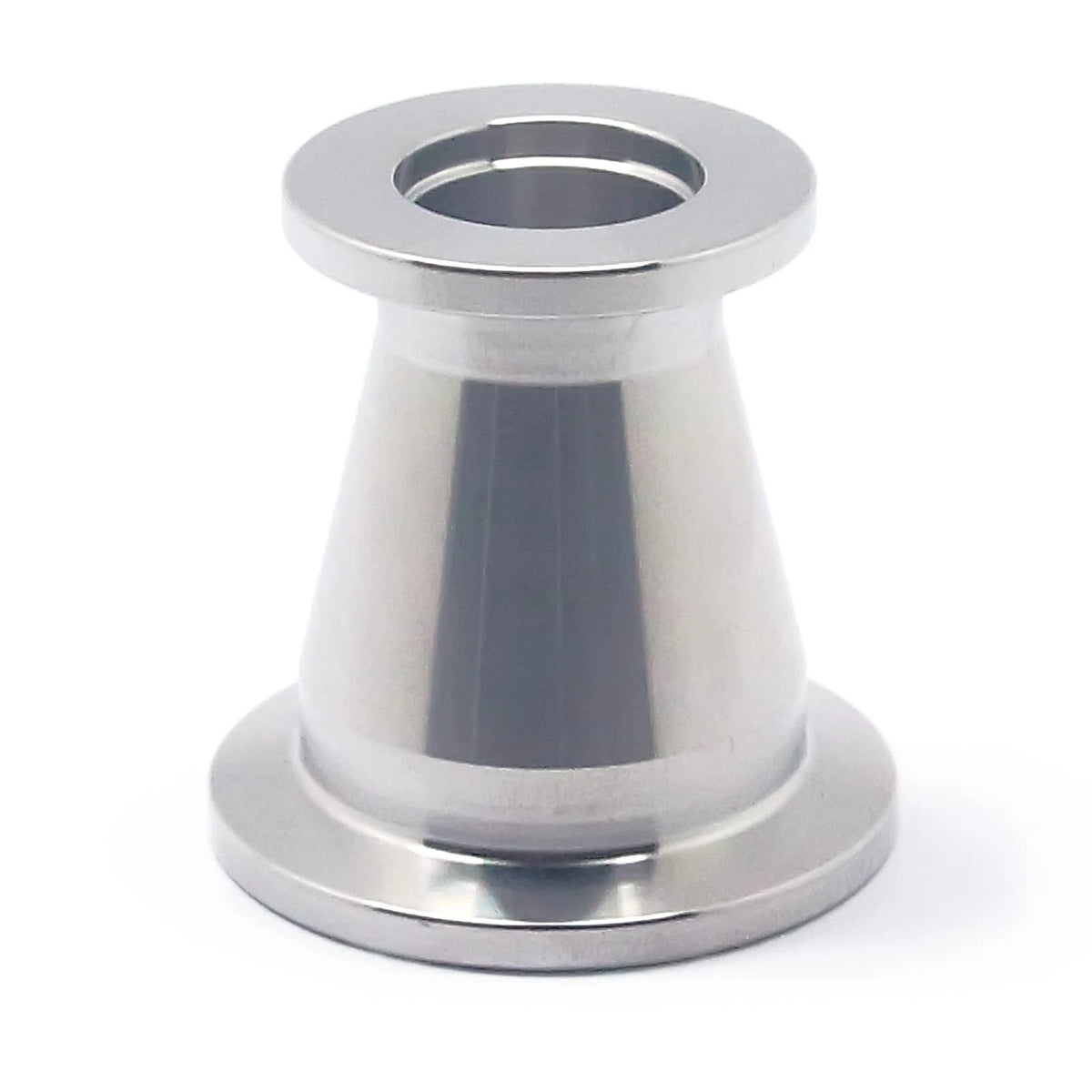 SS304 Vacuum Conical Reducer KF adaptor fittings, KF25 to KF16, Silver
