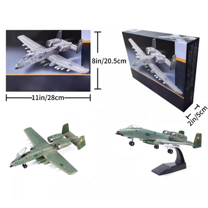 1/72 A-10 Thunderbolt II Warthog Attack Aircraft USAF Assembly Model DIY Set