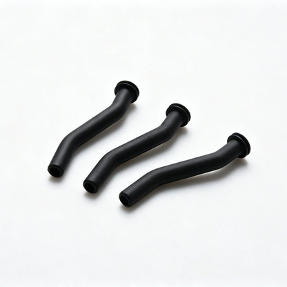 For John Deere 3 Pack 793147 Fuel Pump Vacuum Hose Replacement Black Rubber