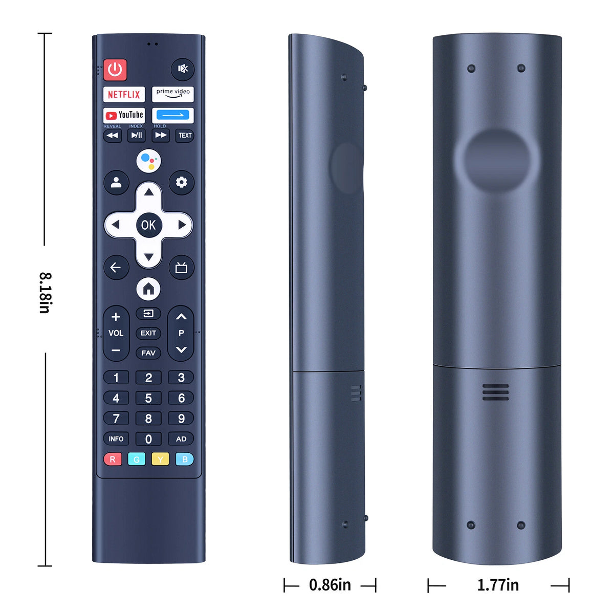 Remote Control For PRISM+ Q-Series Ultra QLED Google TV with Voice