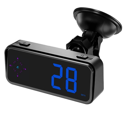 Mini GPS Car HUD Head Up Display Digital Speedometer With Compass Clock MPH/KMH