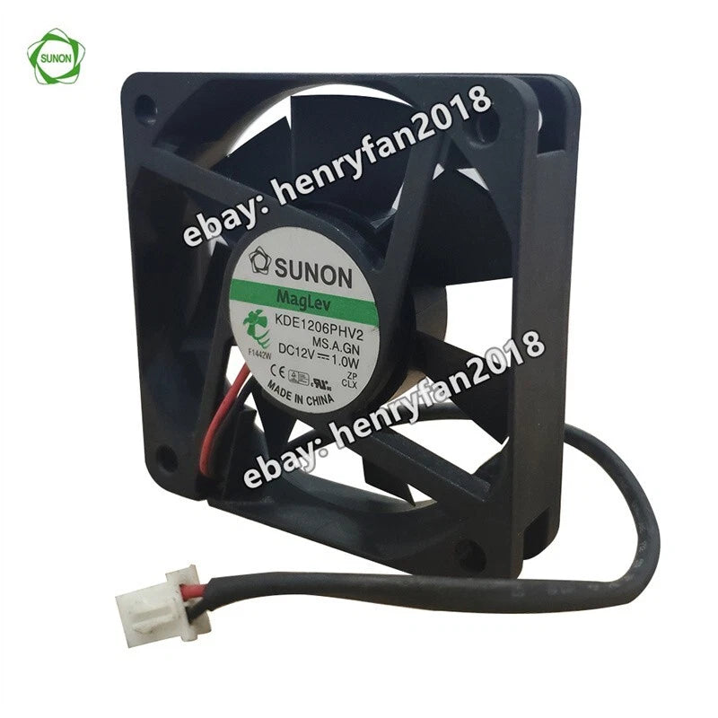 SUNON KDE1206PHV2 Axial Fan DC 12V 1.0W 60*60*15MM 2-wire Case Cooling Fan