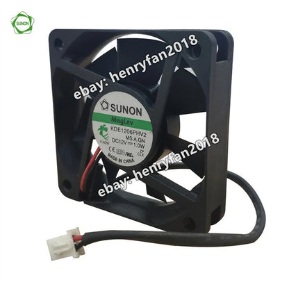 SUNON KDE1206PHV2 Axial Fan DC 12V 1.0W 60*60*15MM 2-wire Case Cooling Fan