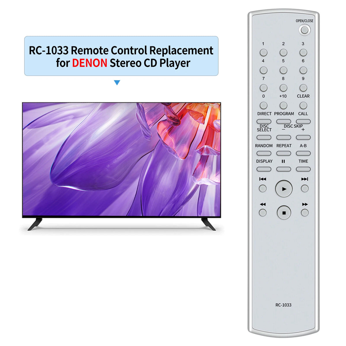 RC-1033 Remote Control For Denon DCM-27 DCM-390 DCM-500AE DCM-290 DCM290P