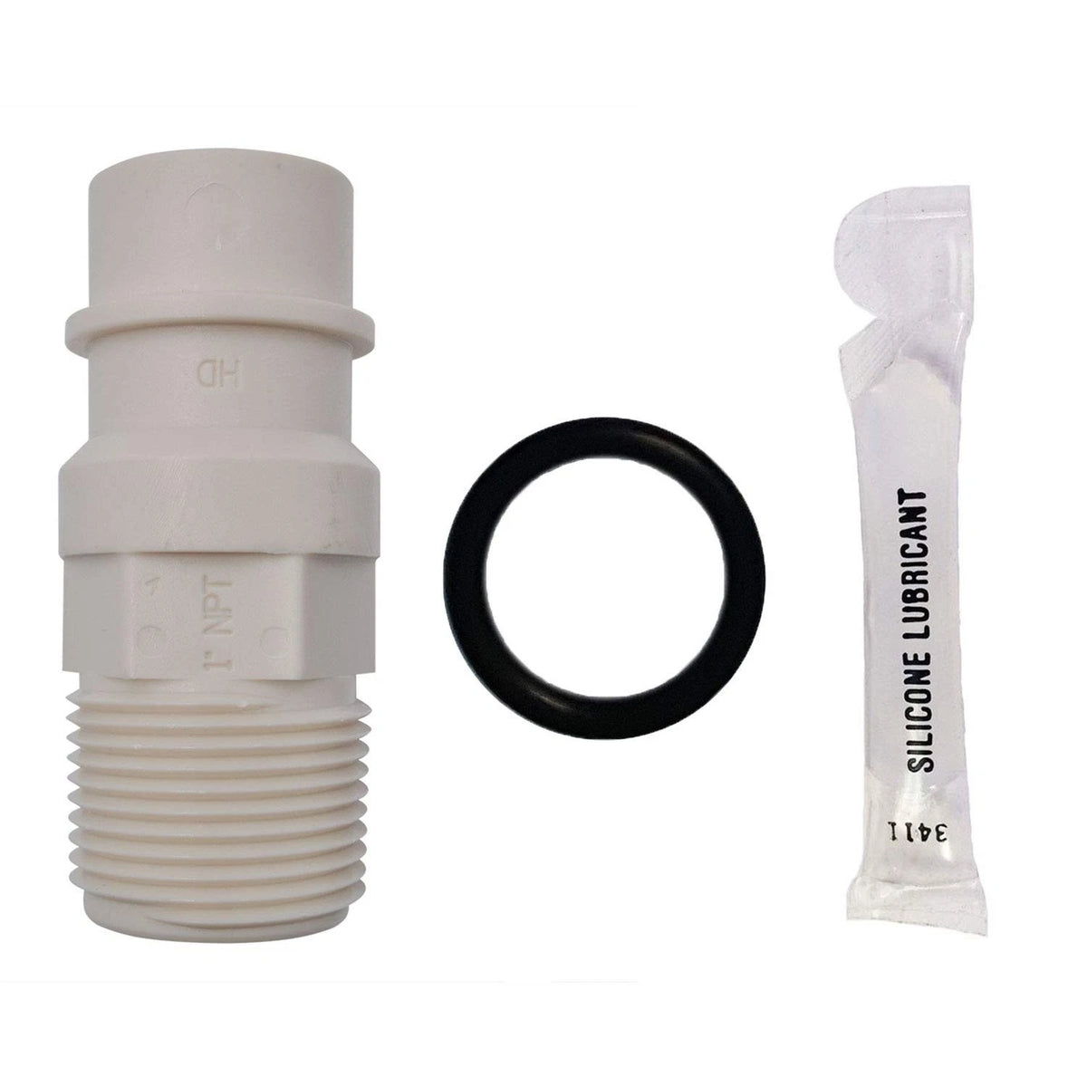 Kit - 7271204 Adapter with O-ring and Silicone Lube - For Water Black