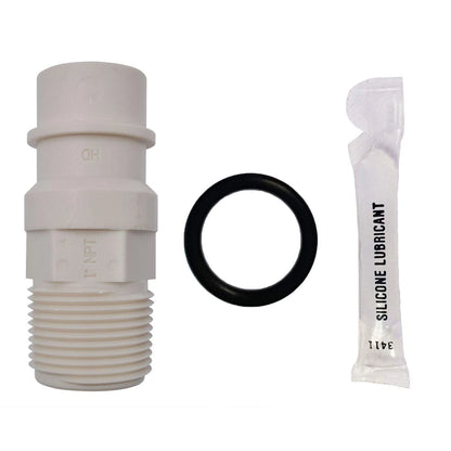 Kit - 7271204 Adapter with O-ring and Silicone Lube - For Water Black