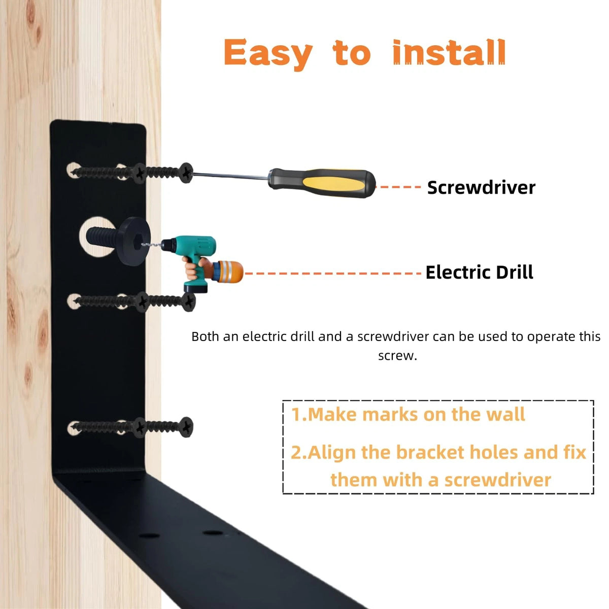 Shelf Brackets for Suncast Sheds,Iron Accessory Outdoor Sheds Black