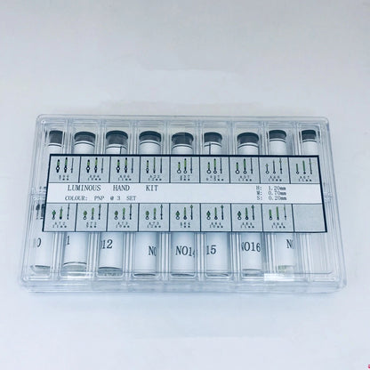 1 Box Silver Luminous Watch Hour/Second/Minute Hands Neddles Repairing Tool