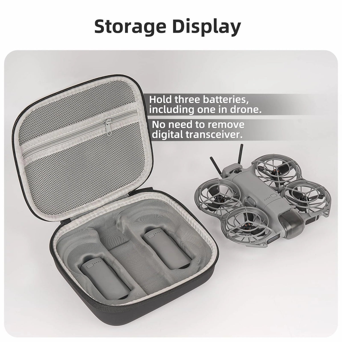 FSIDIWT Storage Bag for DJI Neo 2, Portable Travel Case Small, Orange