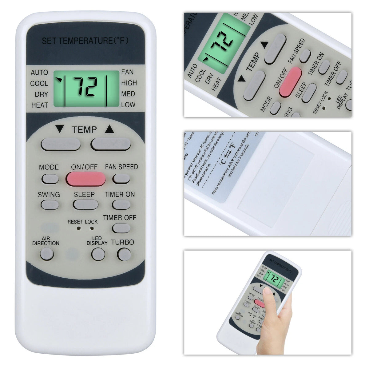 Remote Control For TGM Air Conditioner MWVT09S MWVT12S MWVT18S MWVT24S