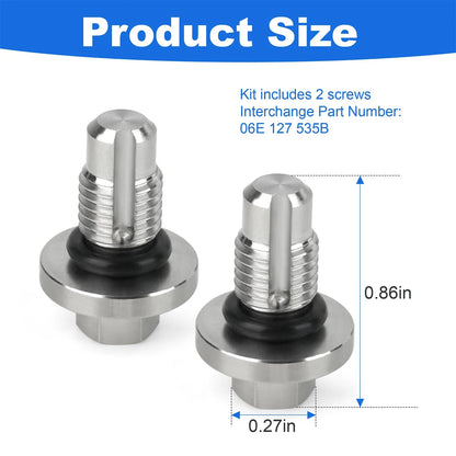 Stainless Steel Supercharger Bleeder Screw Kit for Audi A6 A7 A8 Q5 S4 S5 SQ5