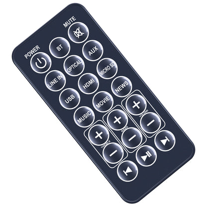 Replace Remote Control For TCL TS3010 2.1 Channel Wireless Bluetooth Soundbar
