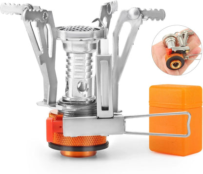 Portable Camping Stove Backpacking Stove, Lightweight Mini Gas for...