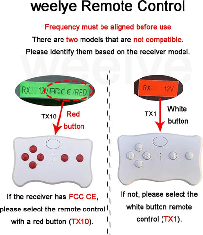 weelye (TX10) red Button 2.4G Bluetooth Remote Control, No Universal,for...