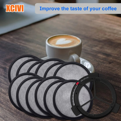 Xcivi Replacement Water Filtration Set - Filter Disk with 13 Piece Set, Black