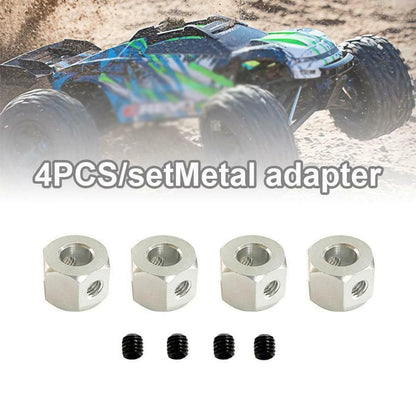 Metal 5mm Wheel to 12mm Combiner Wheel Hub Hex Adapter For WPL D12 C14 MN D90 q