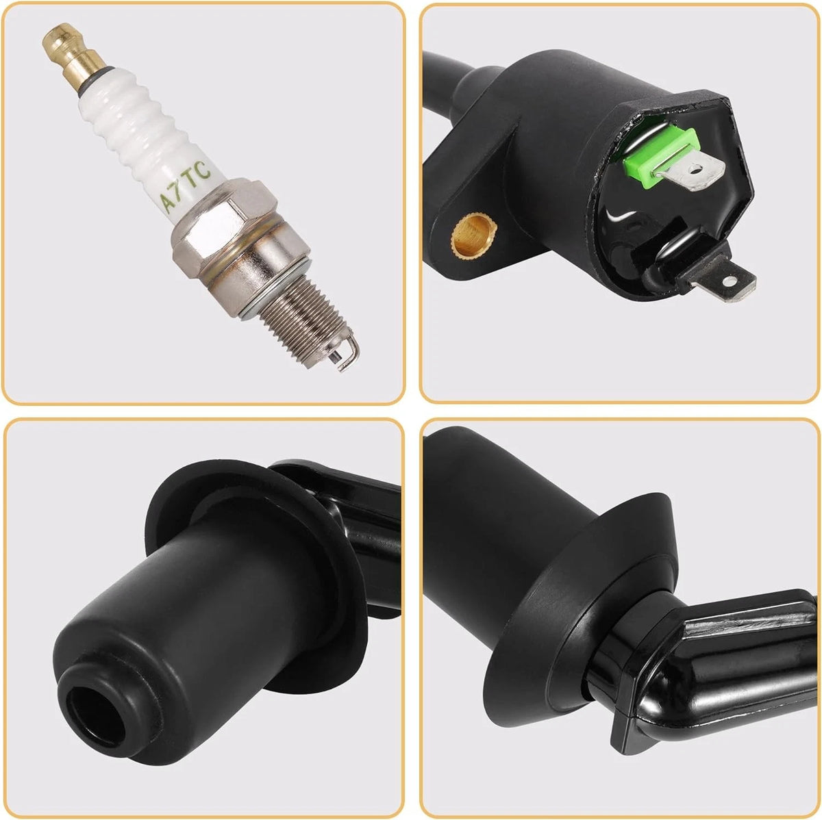 Racing Ignition Coil Electrode Spark Plug for 50cc 80cc 90cc 110cc 125cc...