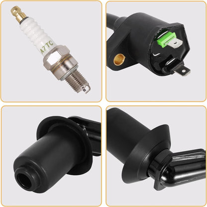 Racing Ignition Coil Electrode Spark Plug for 50cc 80cc 90cc 110cc 125cc...
