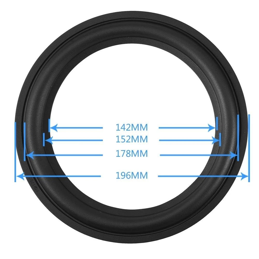 8" Speaker Foam Surround Repair Kit, 2Pcs 8inch Perforated Rubber Speaker...