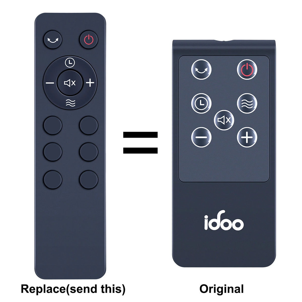Replacement Remote Control For iDOO Space Heaters I-H-03