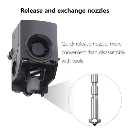 Kobra 3 Max Nozzle 0.4/0.6/0.8MM, Integrated Quick Swap Hardened Steel...