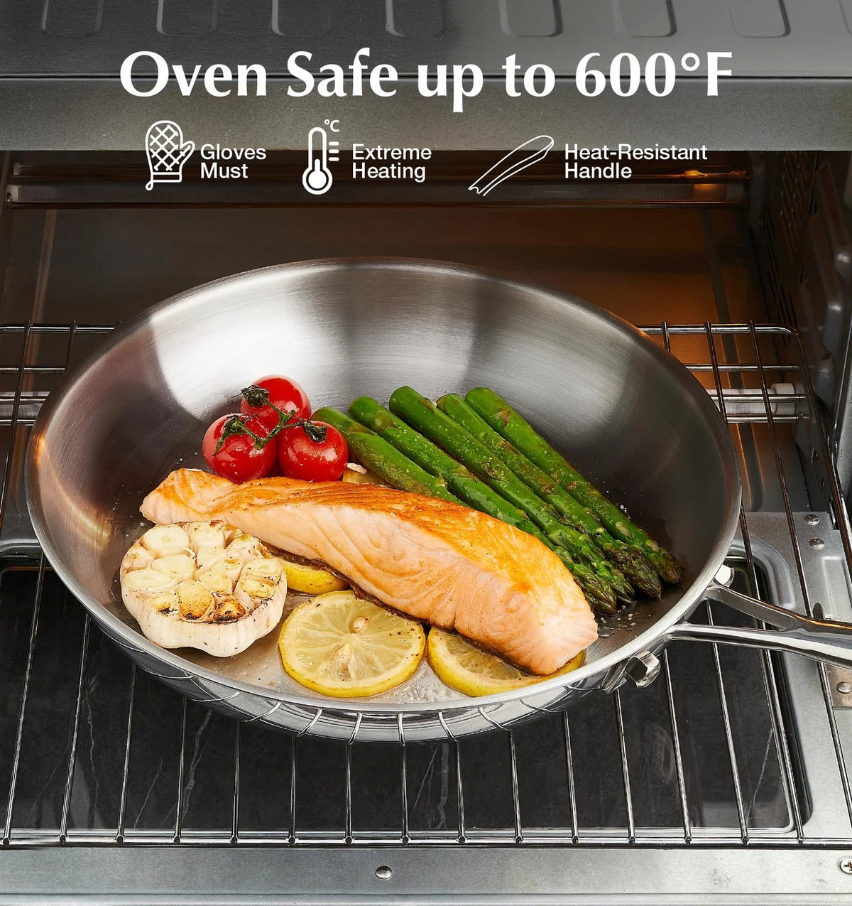 KOCH SYSTEME CS Stainless Steel Pan 8 Inch, Tri-Ply 8 Silver