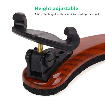 NANYI Violin Shoulder Rest 1/2 Collapsible Adjustable Size 1/2, brown
