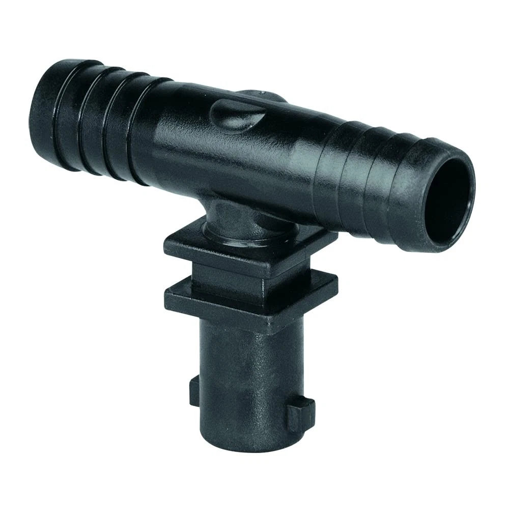 Valley Industries Polypropylene Tee Nozzle Body - 3/8" HB 3/8 Inch, Black