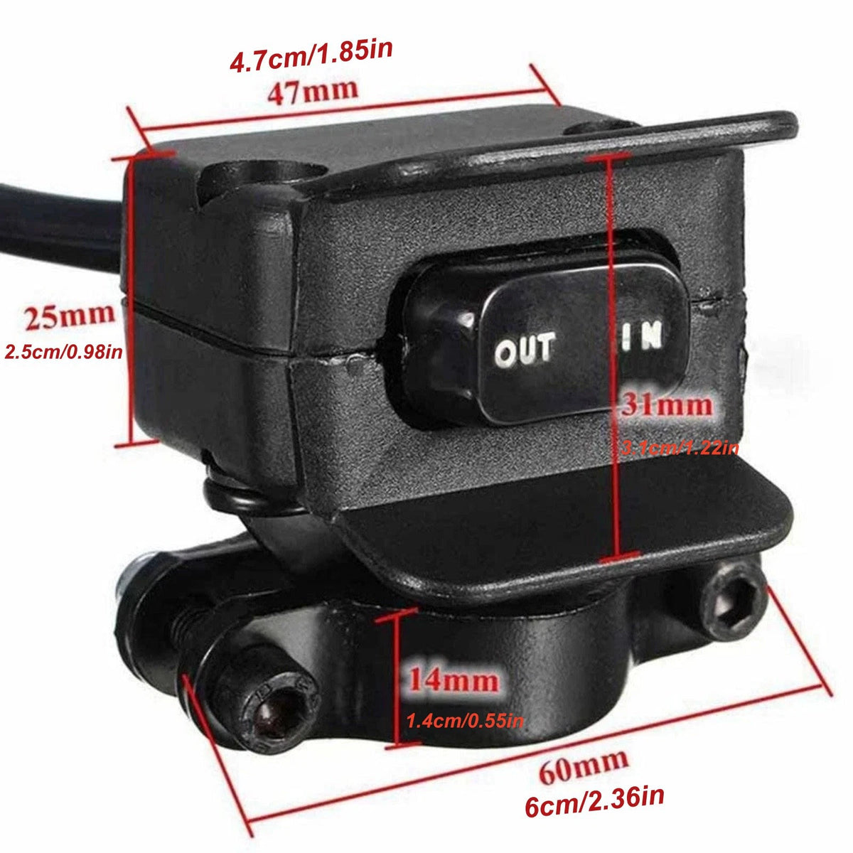 10ft Control Wire Cable for ATV UTV Winch Rocker Switch Handlebar System Kit