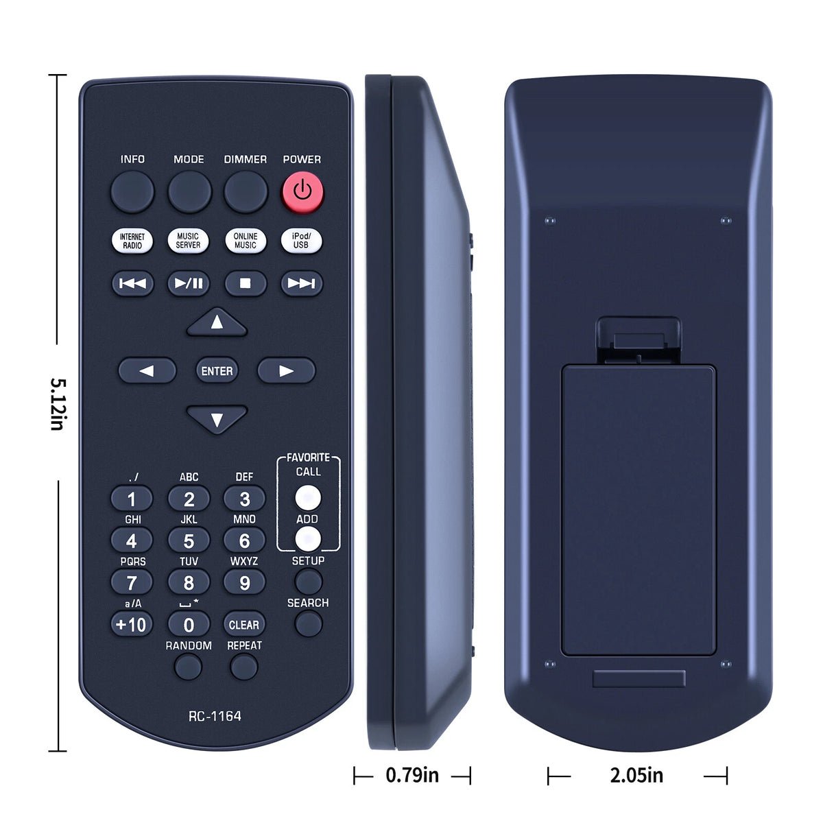 RC-1164 Remote Control Suitable For Denon Network Player DNPF109 Controller