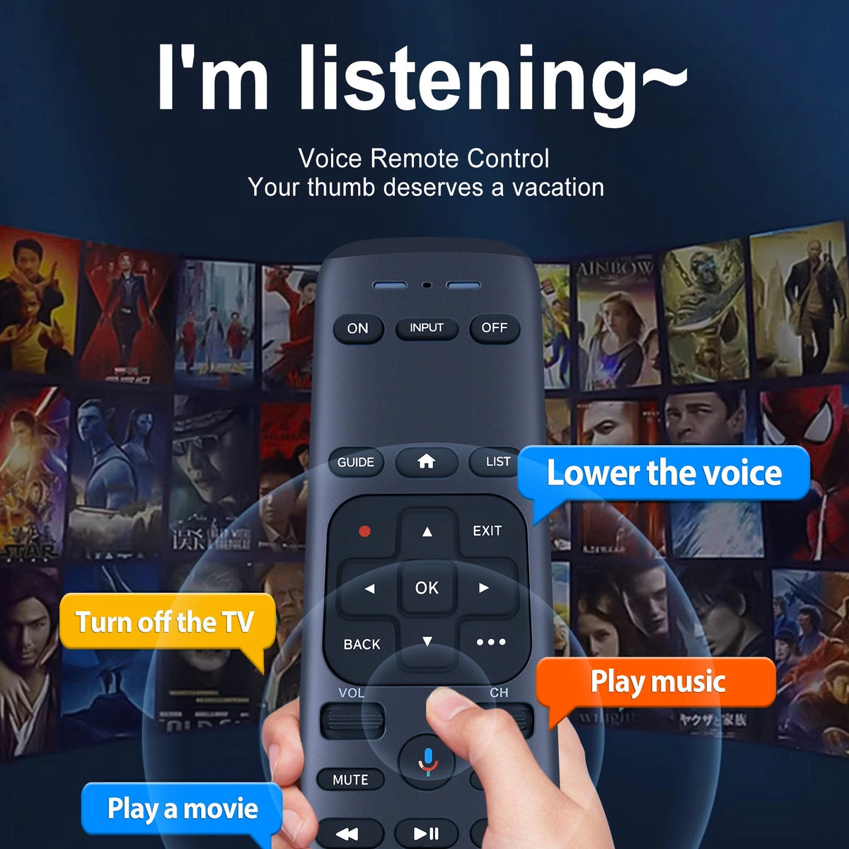 Remote Control For DirecTV AT&T TV Now RC82V 2nd Generation C71KW-200 C71KW-400