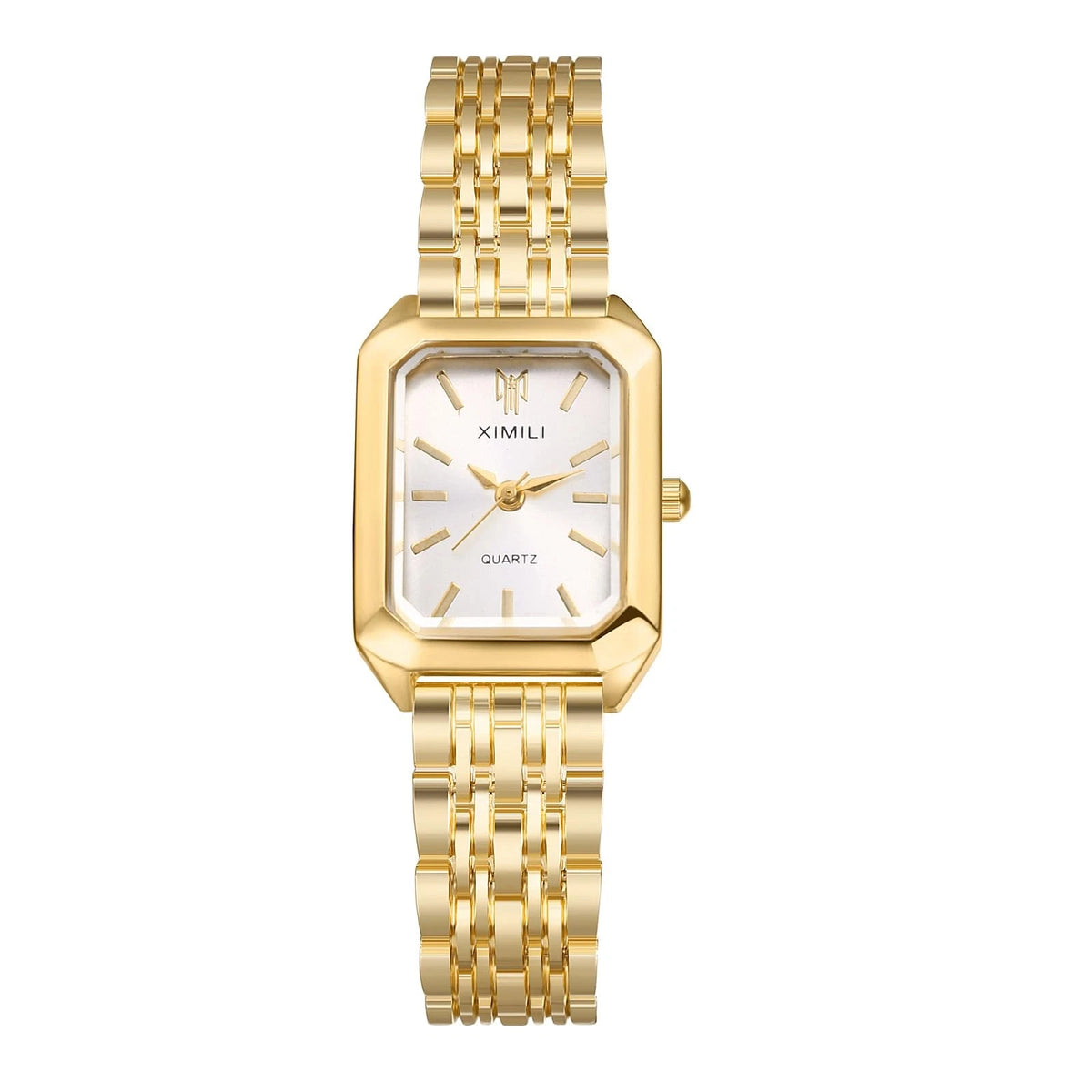 Avaner Women's Bracelet Square Watches: Gold Silver Stainless Steel