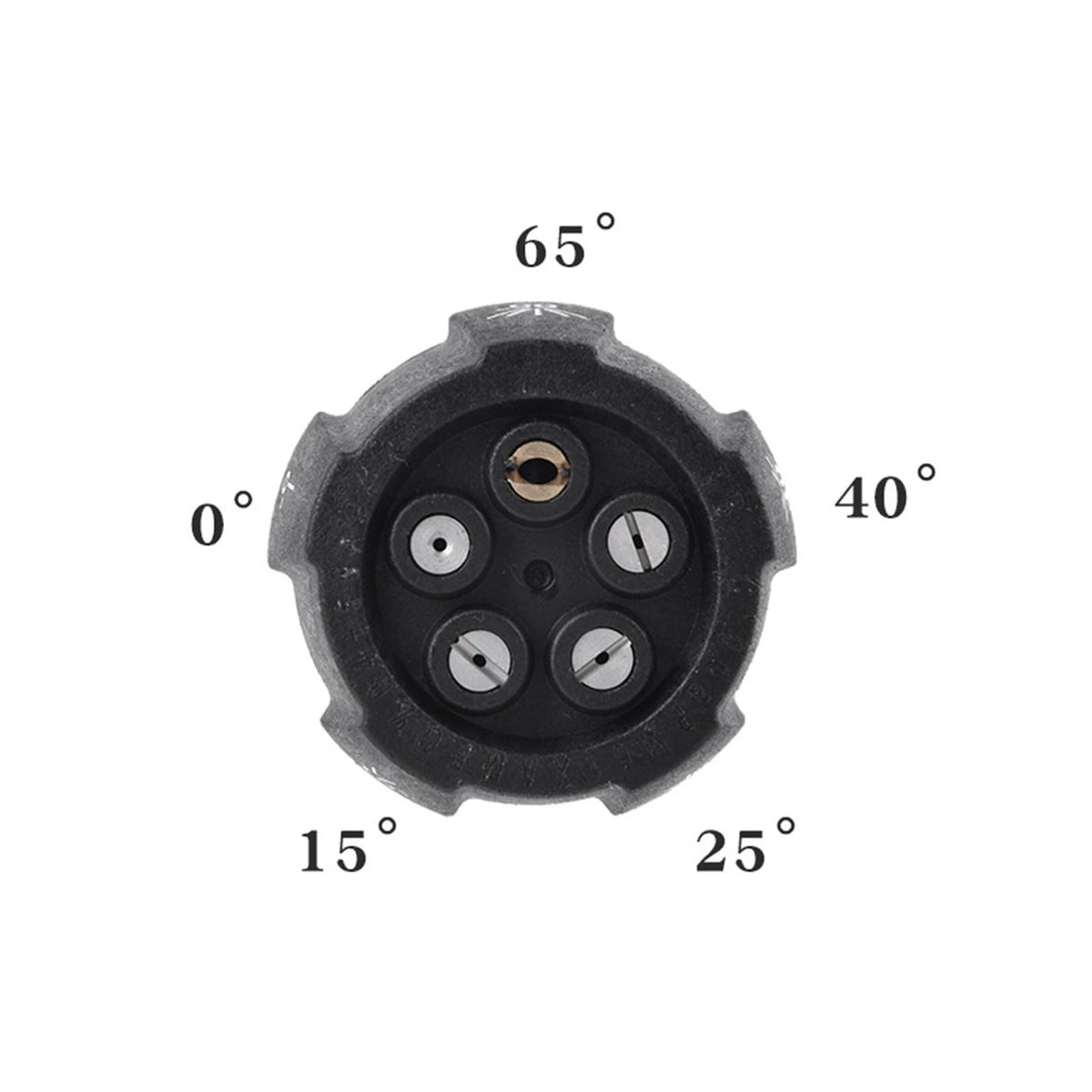 High Pressure Washer Nozzle 5 in 1 Adjustable Angles Rotating Water Nozzles