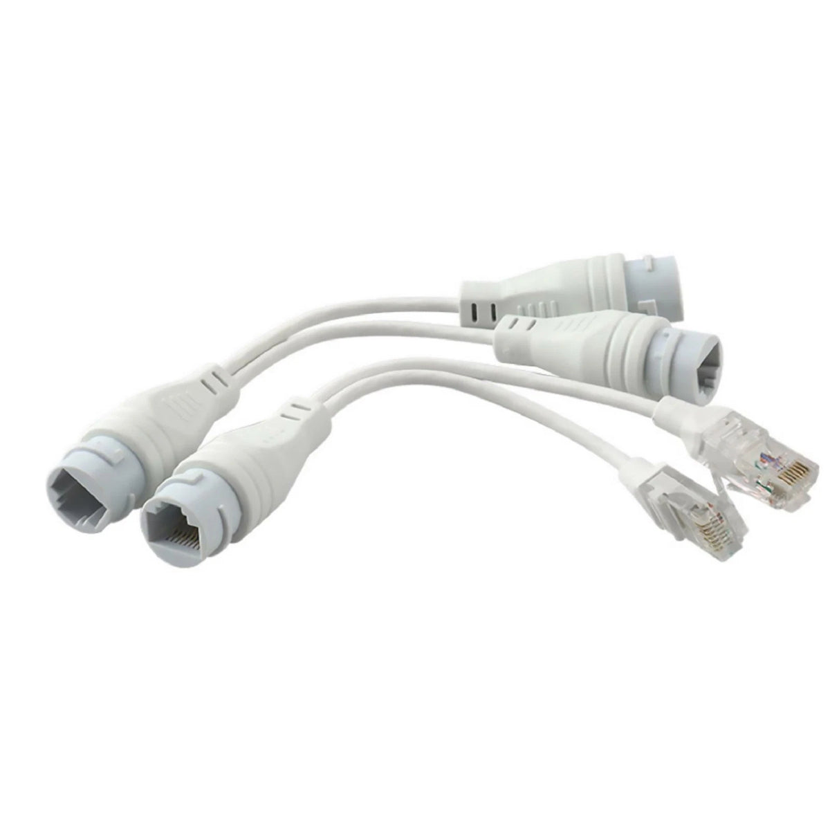 1 to 2 Adapter Network Splitter With Gasket/Rubber Plug/Case/Tailpipe Set