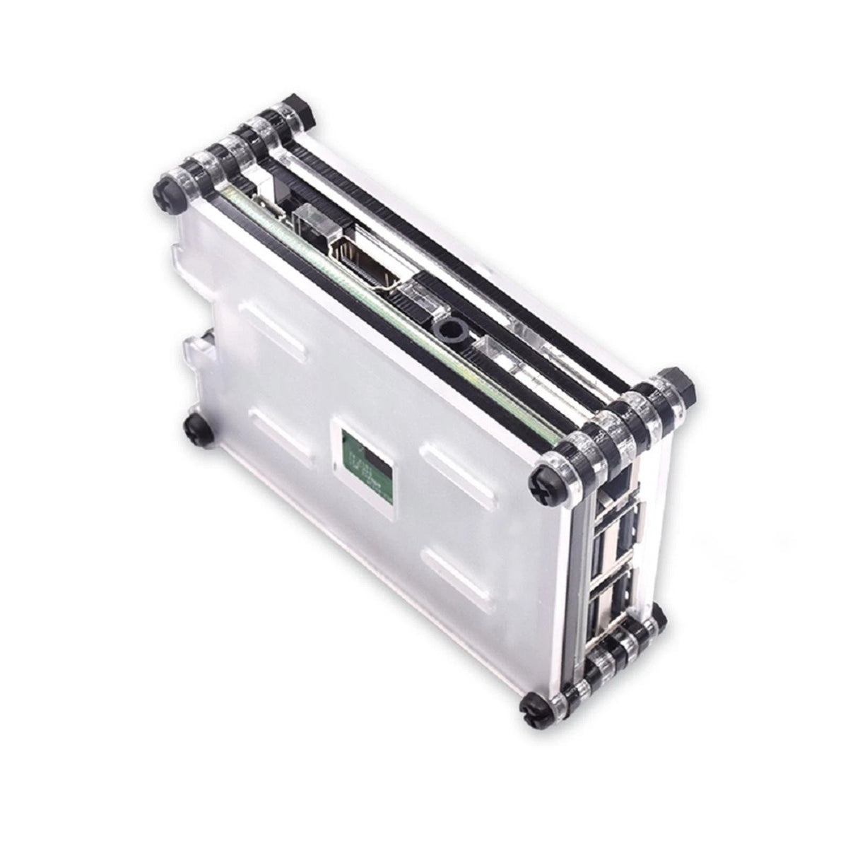 Acrylic Transparent Heatsink Case With Cooling Fan For Raspberry Pi RPI 3B+/3B
