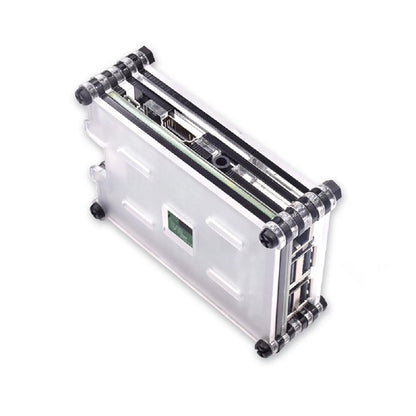 Acrylic Transparent Heatsink Case With Cooling Fan For Raspberry Pi RPI 3B+/3B