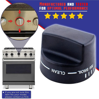 PB010129 Oven Thermostat Knob Black Compatible for Viking LVDSC365 VDSC365