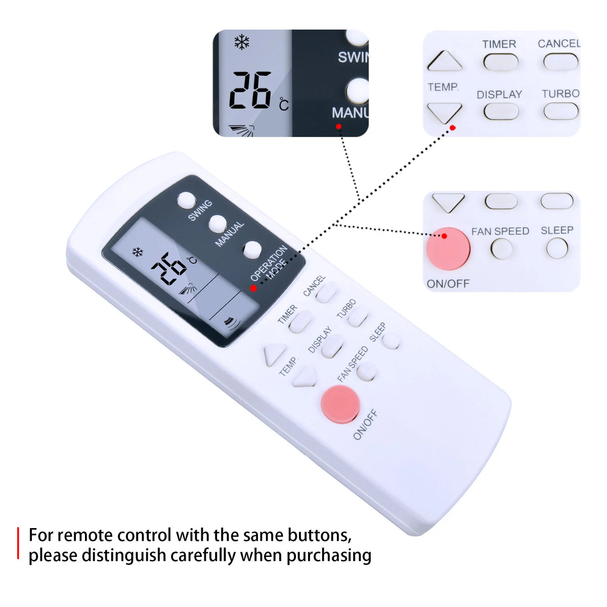 Remote Control For Galanz PHILCO Air Conditioner GZ01-BEJO-000 GZ01-BEJ0-000
