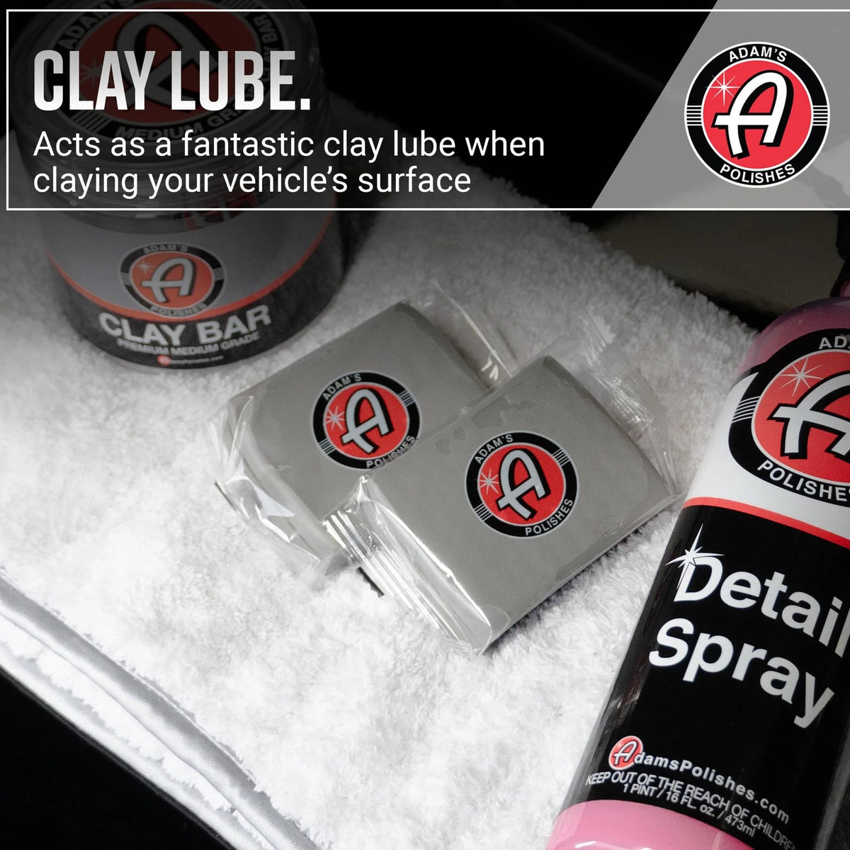 Adam's Detail Spray (16 fl. oz) - Quick Waterless Car Detailer | 16 oz