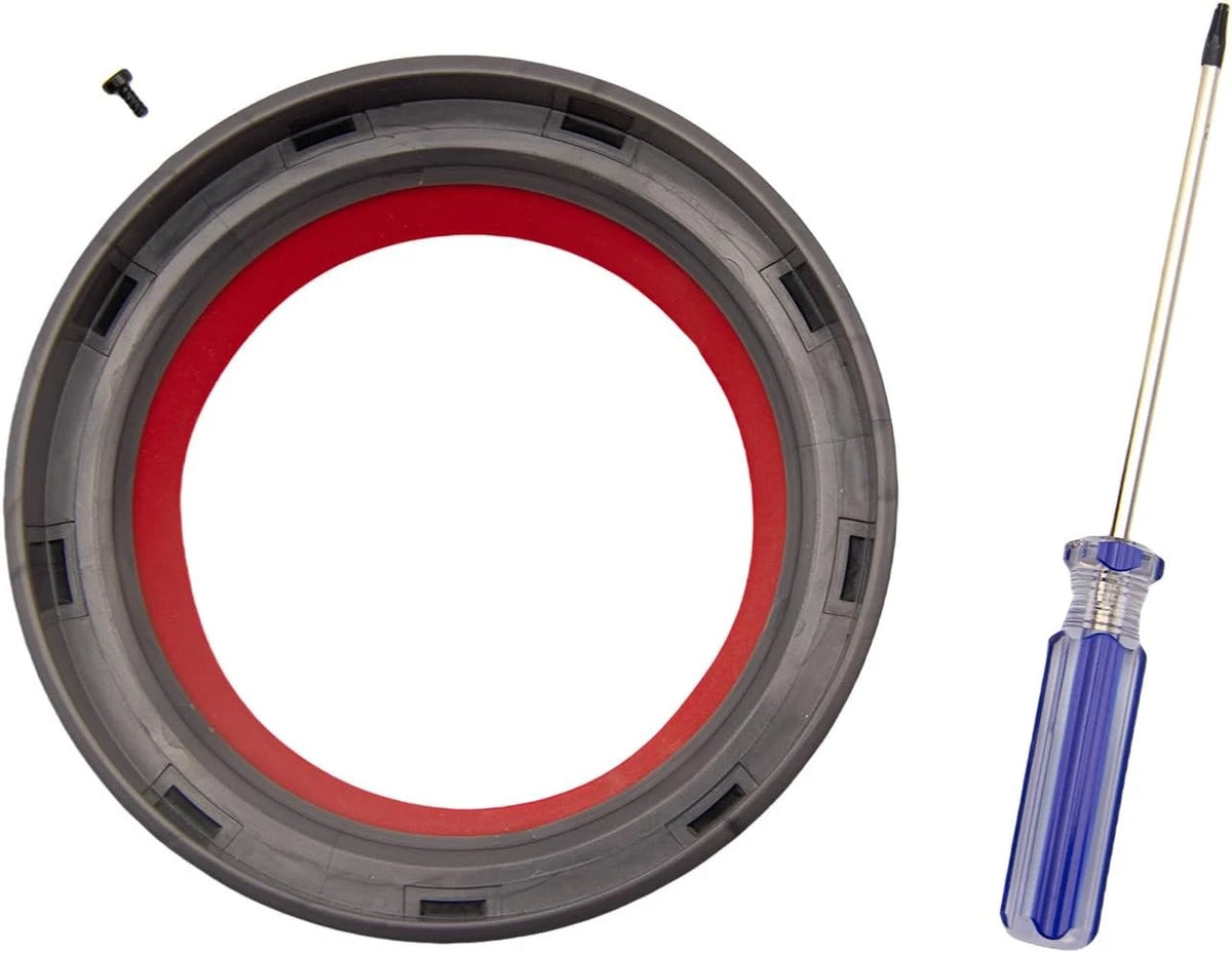Dust Bin Top Fixed Sealing Ring for V11 V15 SV14 SV15 SV22, red & gray