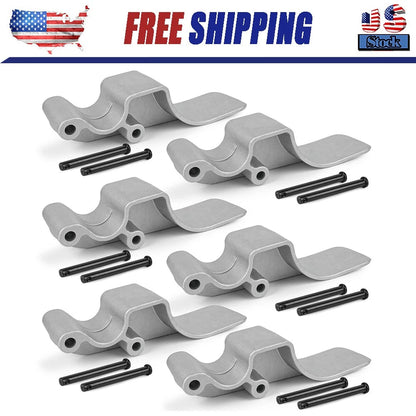 Easy-Off Aluminum (Cast) Tarp Stop w/Clevis Pins -6 Tarp Stops - 12 Pins 1705775