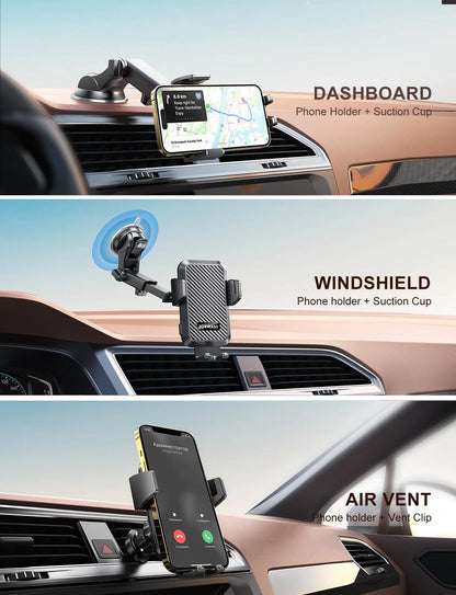 JOYMASS Wireless Car Charger, Phone Holders for Your Car, 15W Auto BLACK