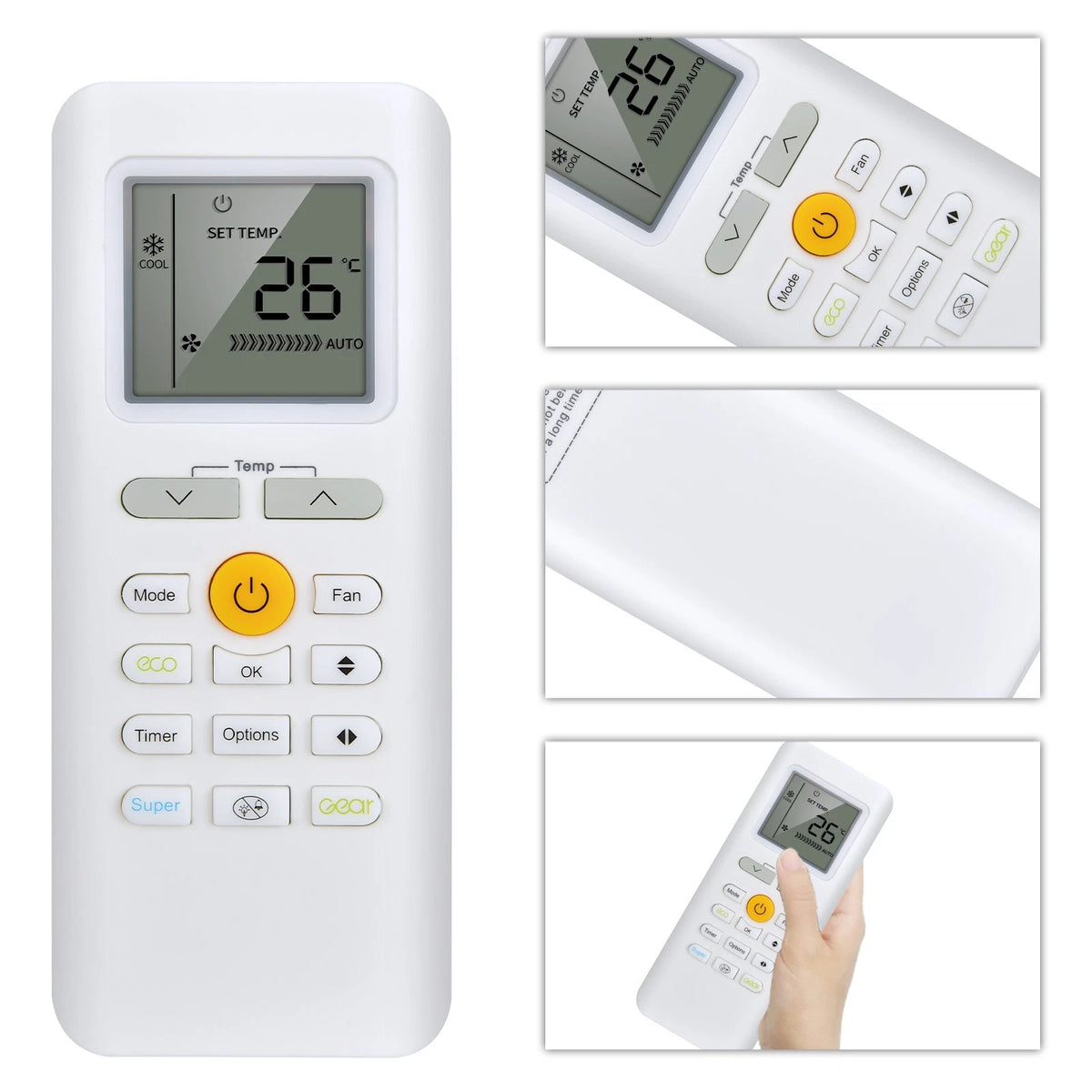 Replacement Remote Control For Midea Air Conditioner RG70E/BGEF