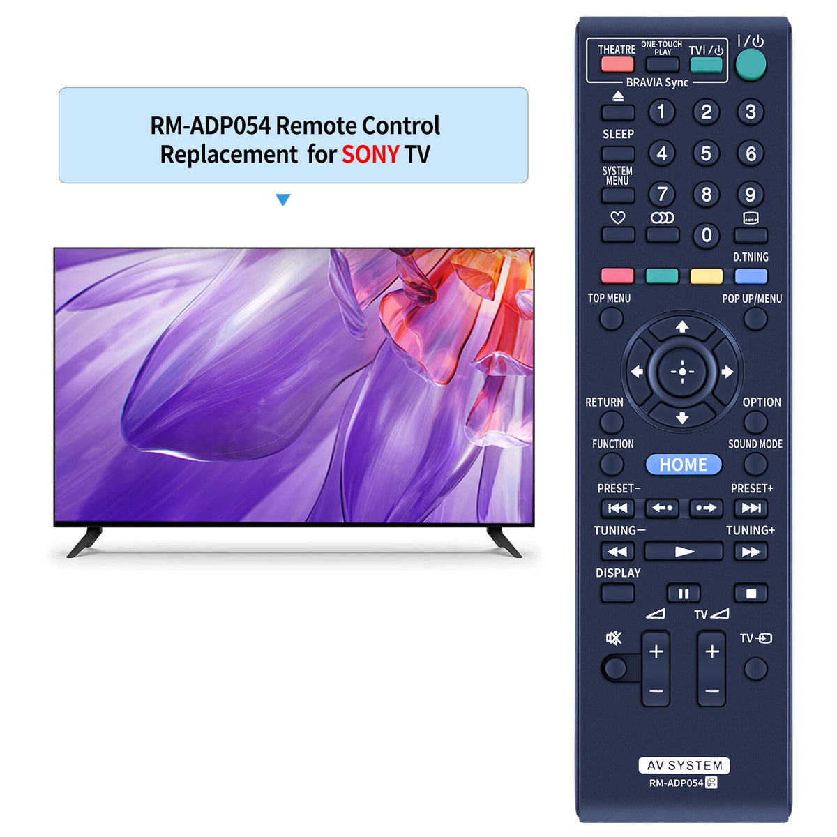 RM-ADP054 Remote Control For Sony DVD Home Theater BDV-E370 BDVE570