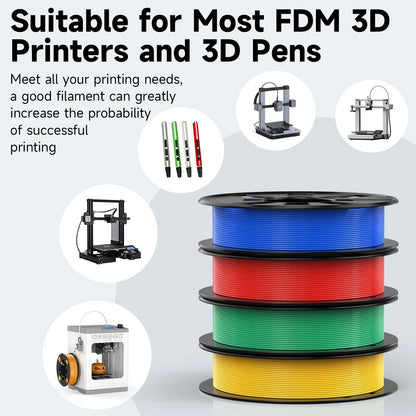 PLA Filament 1.75mm Bundle, WEEDO 3D Printer Filament, 1.75mm, Multicolor1