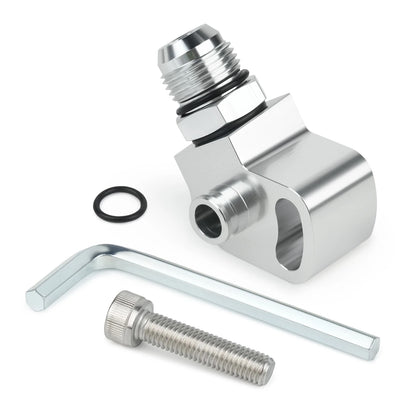 1JZ 2JZ Power Steering Pump Suction Swivel Fitting 10AN Silver